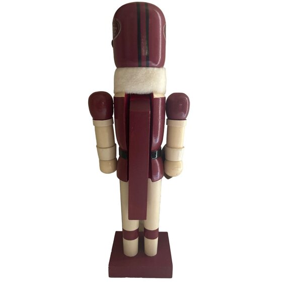 San Francisco 49ers Wooden Nutcracker 13-Inch Tall Football Player - Picture 3 of 10